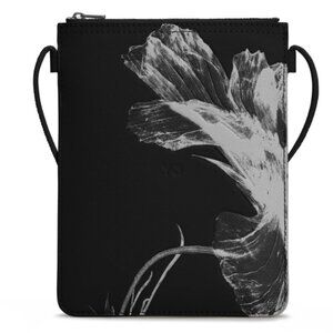 ADIDAS Y-3 Floral Crossbody Bag Black Yohji Yamamoto Unisex Bag